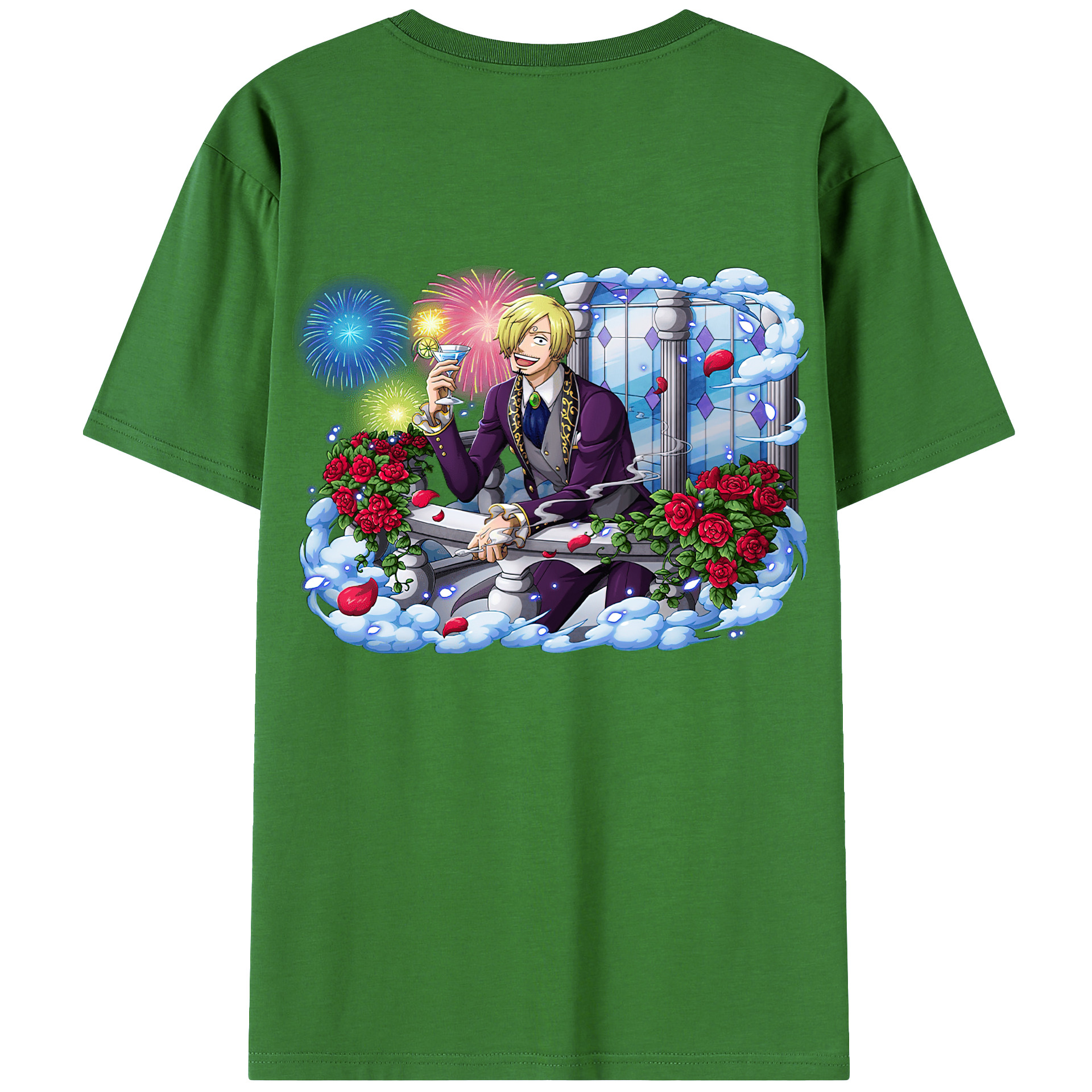 （画像用） ワンピース サンジ ONE PIECE Sanji レディース半袖Tシャツ(バックプリント)